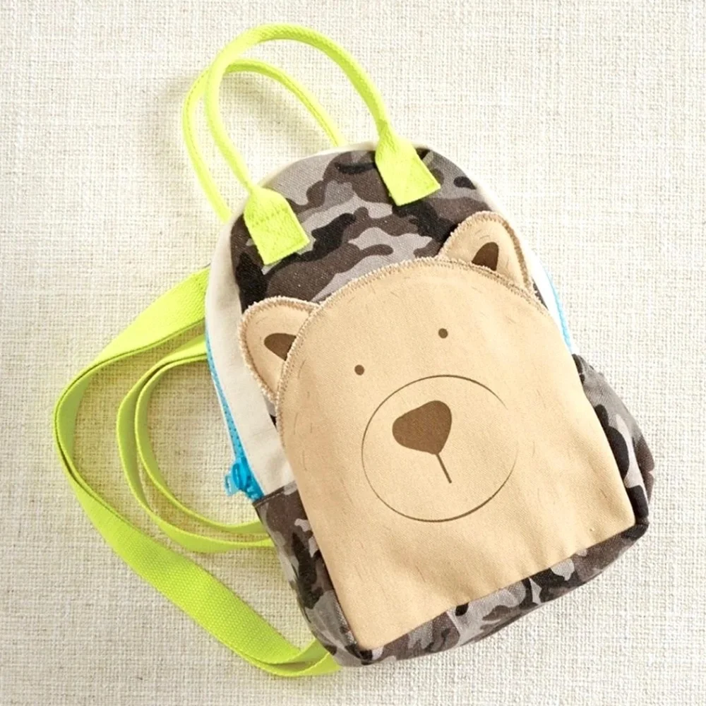 Kids Bear Face Camo Backpack for Toddler